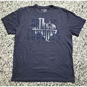 Dallas Cowboys Football T-shirt Blue Men's Large‎ Soft Short Sleeve